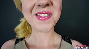 Blonde Keyton Sucks Cock and Gets Pussy Fucked