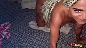 Watch this skinny teen slut bend over for rough doggystyle anal fucking bareback.