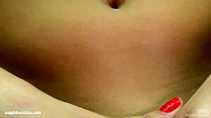 Sapphix presents Klaudia using her fingers for a solo session