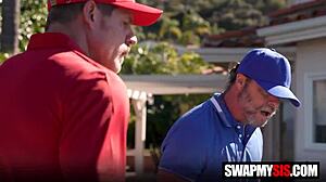 Stepdaddys Swap Petite 18+ Trainees For Punishing Small Tits And Tight Asses In Hardcore POV