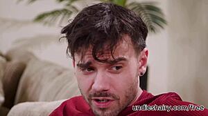 Hey, check this sexy brunette Ryder Rey craving Nade Nasty's big cock for deepthroat fucking on the couch 😈🍆