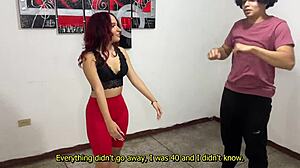 Perverted Stepfather Training His Beautiful Stepdaughter Alone At Home In Taboo Sex