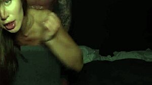 cucked - hotwife rides his monster cock off in college homemade tits sex, moaning, doggystyle, fucking