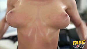 Young 18+ Backpacker In Fake Hostel Drinks Potion Causing Huge Tit Growth