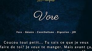 French Giantess Delivers Intense Jerk Off Instructions in Vore Audio