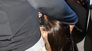 Humiliated in park dogging, cuckold watches eagerly