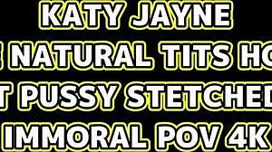 Why are Katy Jayne's huge tits so perfect for blonde pov doggystyle with curvy body