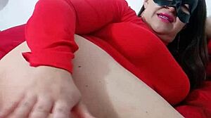 Slutty Latina Colombian Stepmother With Giant Cameltoe In Short Dress Masturbates For Her Stepson