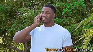 Hairy teen 18+ banged by bbc in group interracial