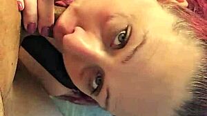 Blonde Milf Sucks Small Cock Handjob