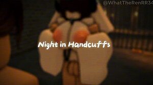 handcuffed night, watch your wife with that monster cock?