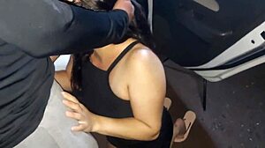 Humiliated in park dogging, cuckold watches eagerly