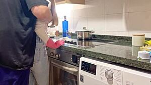 Blonde Petite Whore Squirts In Jeans During Hard Fuck