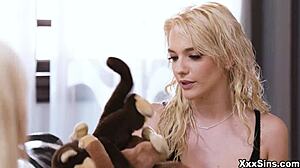 i see kenna james and brittney kade in an intense scene