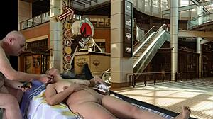 preview of outdoor encounter in shopping mall