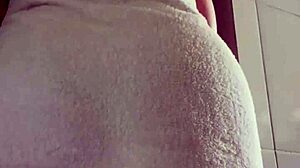 Mature Woman Strips In Shower