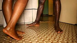 an impressive and unprecedented sex scene in gogo in the adultery of a couple in black africa by a colleague who after having fuck the wife in front of the husband also fucks the husband in front of t