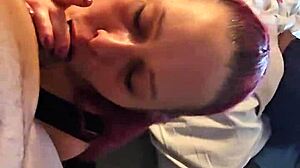 Blonde Milf Sucks Small Cock Handjob