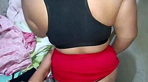 Chubby Cousin Calls for Tight Ass Fucking in Thong and Skirt