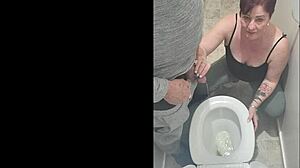 Rank amateur tries toilet piss video but it goes wrong in dirty slutty ways every time