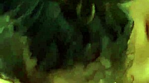 anna maria, the mature latina milf, gives an awesome blowjob on her big tits