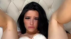 Teen american exchange student masturbates solo on webcam