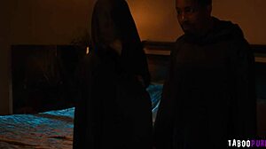 Can these happy newlyweds little 18+ puck and isiah maxwell really enjoy their intimate fuck with a big cock in lingerie and stockings?