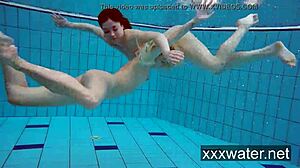 Milana and Katrin Strip Each Other Underwater in Bikinis