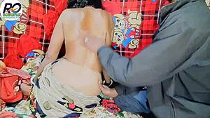 desi bhabhi moans during massage and breastfeeds brother-in-law for sex