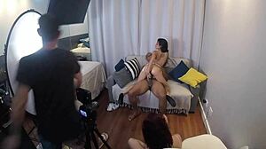 recording latina amateurs fucking on the living room sofa