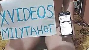 Video de verificacion con esposas y exhibicionismo