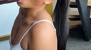 She satisfies her eating bbc with stepbrothers