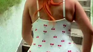 Fucking my neighbor's redhead wife with her big ass in amateur session!