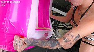 Malafalda endures intense throat action with mouth spread wide for domination and rough handling