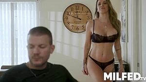 Stepmom says, 'Let me rub your dick to seduce you'