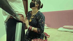 newly married girl enjoys doggy style on wedding night