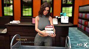 sexy librarian in comic bookworm anime hentai game porn story 6