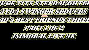 horny stepdaughter ayda swinger pounds dean van damme's cock hard