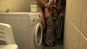 Amateur cuckold wife having rough sex in basement