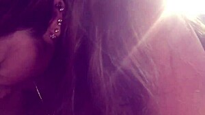 horny latina milf passionately sucks and licks dick!