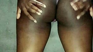 watch this thick ebony with a big ass getting fucked hard
