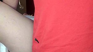 Hot babe nipple slip ends in close up pussy fucking