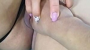 Athletic Mexican babysitter with big ass and small tits shakes in lingerie for delicious bedroom ride - clip