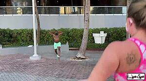 Hot ass Hollywood gets dicked hard by Rome Major in interracial sex.