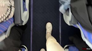 Jerking off publicly on a crowded plane?