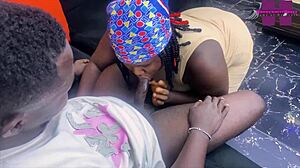 Africa's black big ass stepmom is fucking the gateman, please subscribe to red