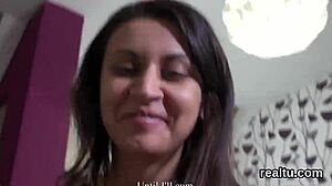 Glamorous Czech Cutie Teased in Supermarket, Banged in POV