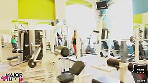 italian milf sofia deepthroats and gets cum on ass