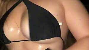 Sexy Girl Shows Off in Micro Panties on the Beach!