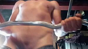 Working Out And Stroking Cock Until I Cum Multiple Times